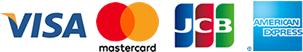 VISA・master card・JCB・AMEX